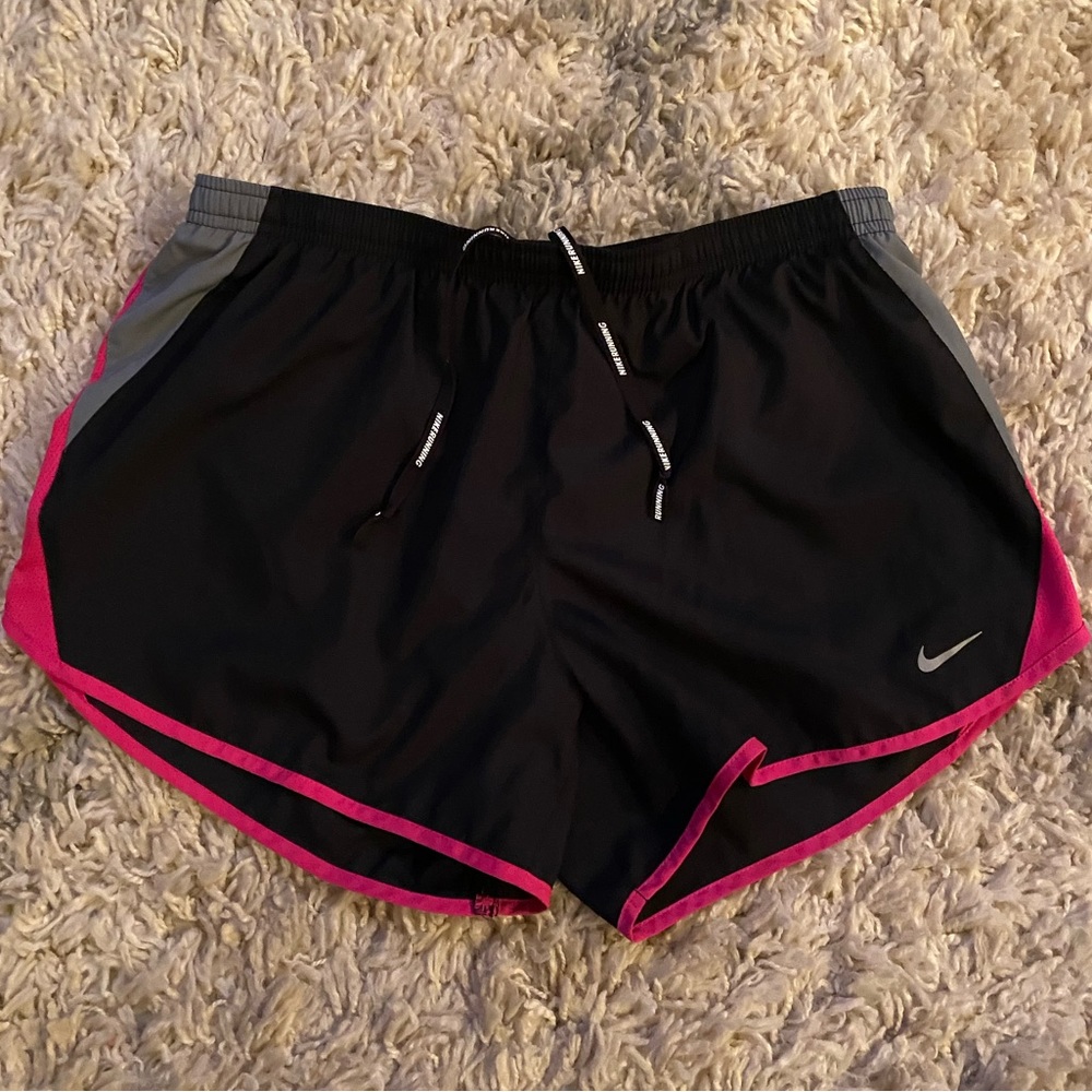 Nike Girl’s Dri-Fit black running shorts, Size Large